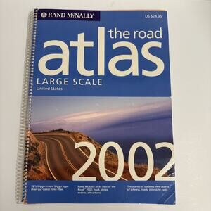 Vintage Rand McNally Road Atlas 2002 Large Scale Unites States Maps